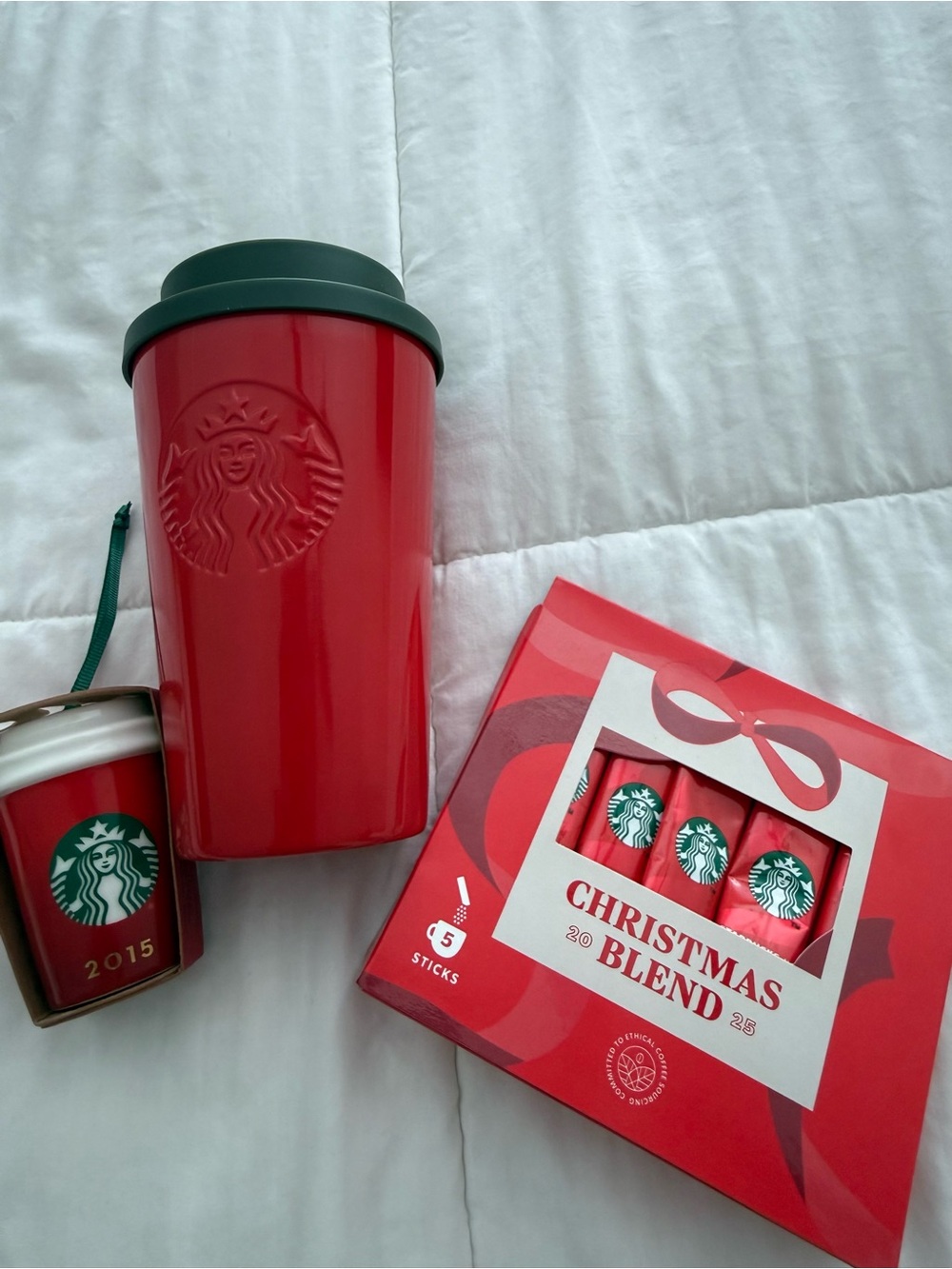Starbucks Red Holiday Tumbler and Christmas Blend Gift Box